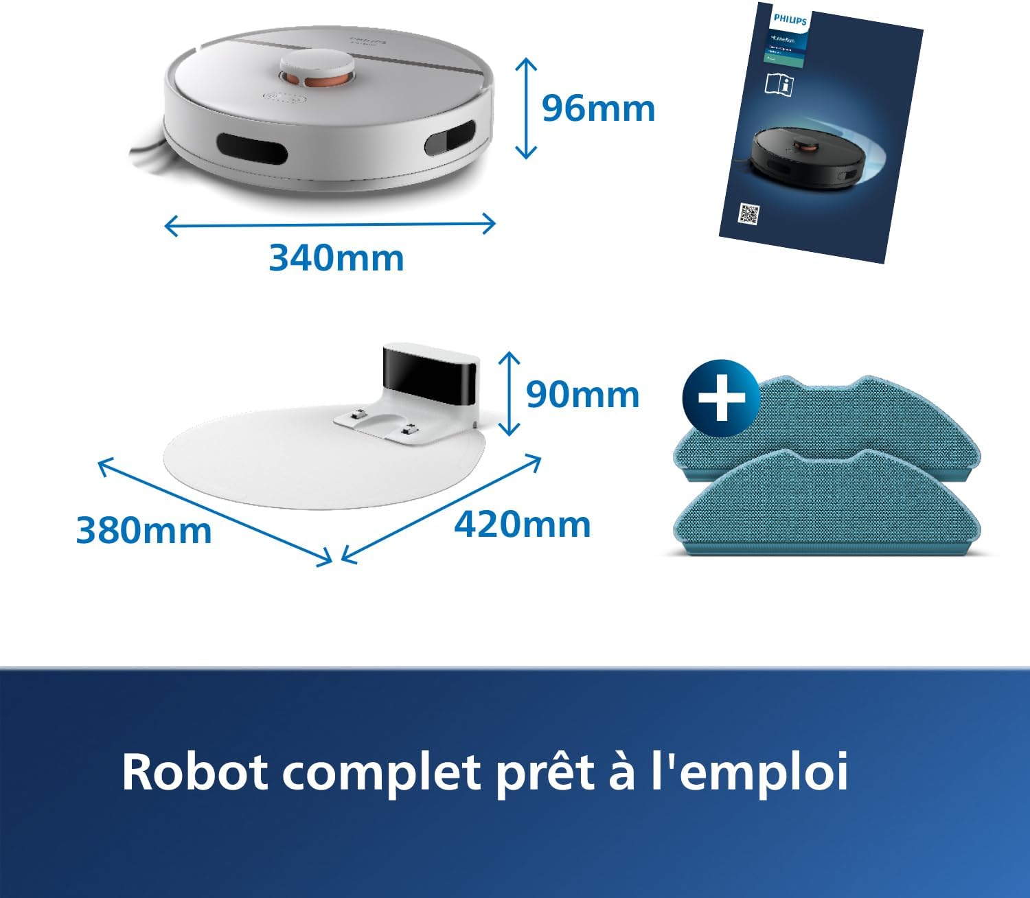 Aspirateur robot Versuni ‎‎XU3000/02